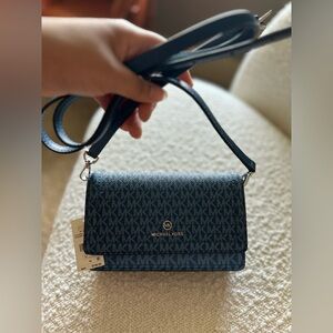 Brand New Authentic small sized Blue logo Michael Kors Shoulder/Crossbody bag